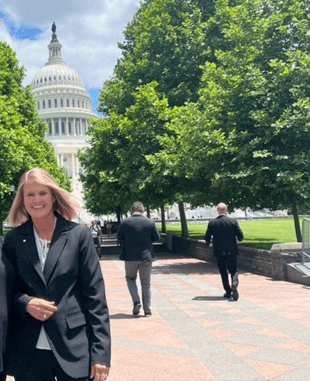 Tosca employees are lobbying in front of the U.S. Capitol in Washington, D.C., while attending an International Fresh Produce Association (IFPA) conference to address food safety laws and sustainable packaging regulations.