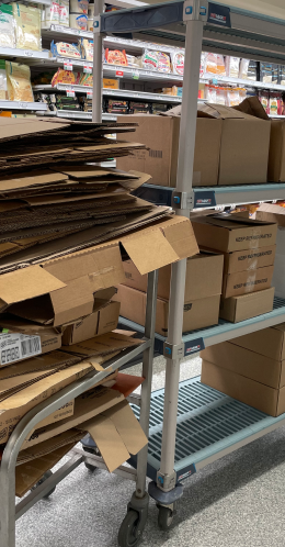 Cardboard boxes