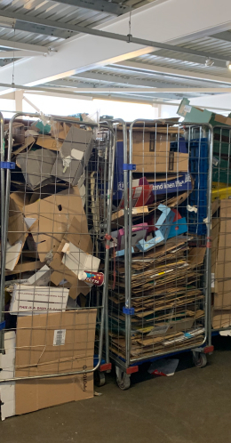 Cardboard boxes