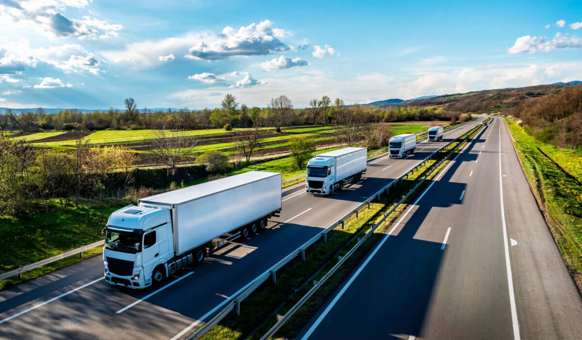 Transportation trucks for supply chain